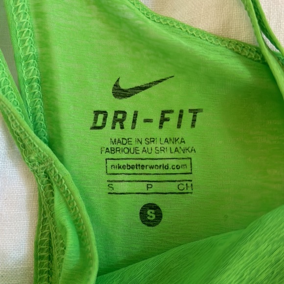Nike Tank Bright/Neon Green Size Small - Picture 2 of 6
